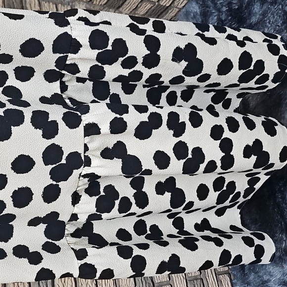 Who What Wear Dress Sz Med Adorable Long Dress Cream And Black New Condition - Picture 4 of 14